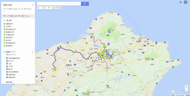 GoogleMapに複数のピンをたてる-台北篇-